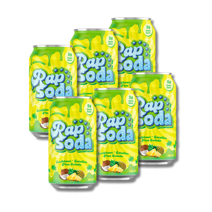 Rap Soda Pina Colada – Ananas coco – 355 ml – Pack de 6