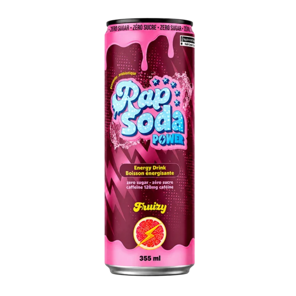 Rap Soda Power Fruizzy – 355 ml – Pack de 6